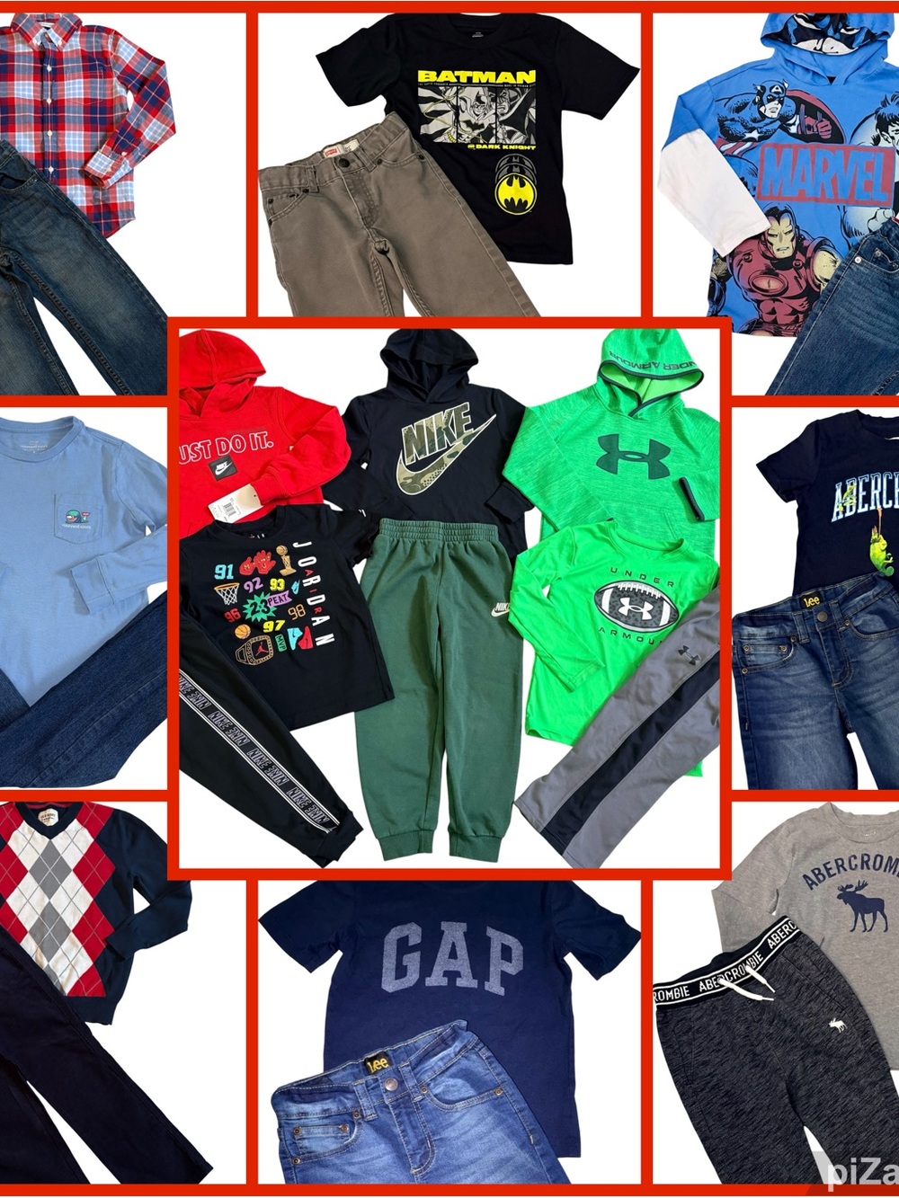 BOYS SIZE 5/6 NIKE, GAP & RALPH LAUREN BACK TO SCHOOL CLOTHING BUNDLE